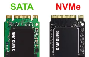 SATA und NVME Unterschiede.Festplatten Typen