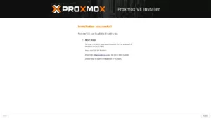 Proxmox-Install-Finish