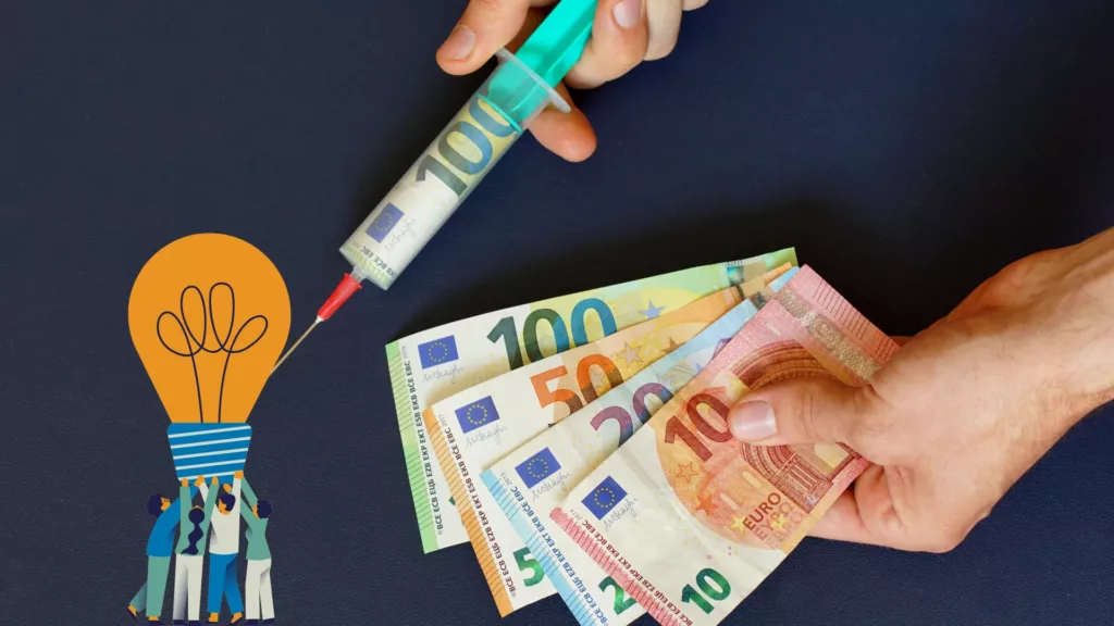 Geldspritze Investition für eine Idee Projekt - Förderprogramme NRW