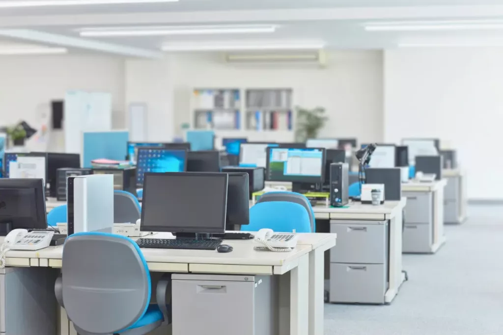 Büroraum mit moderne PC