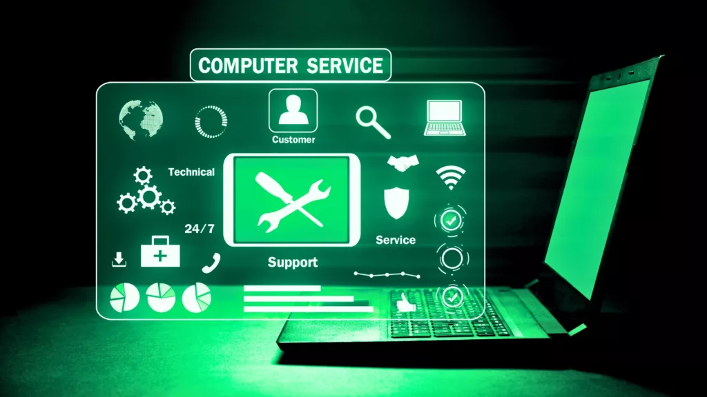 EDV Dienstleistungen PC Background