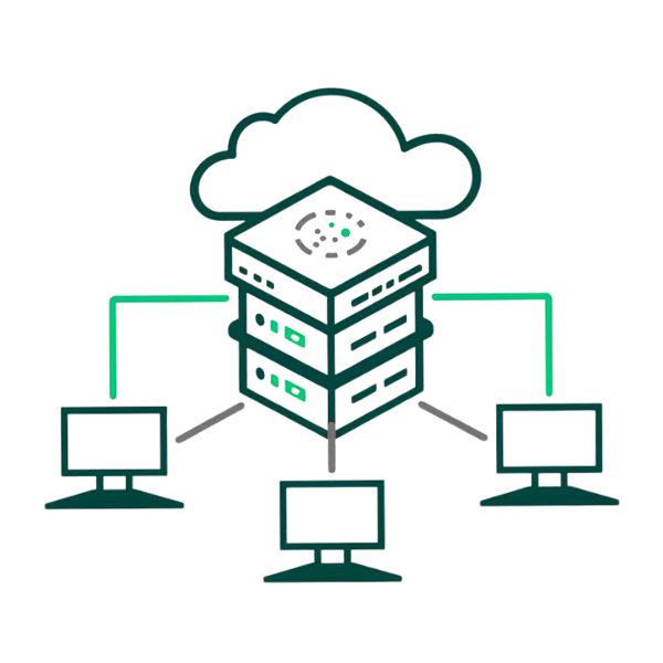 digitale-vernetzung-IT-Infrastruktur-PC-Server-in-der-Cloud