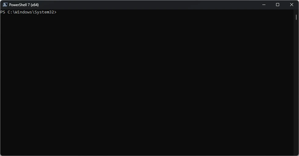 Powershell-Konsolenfenster