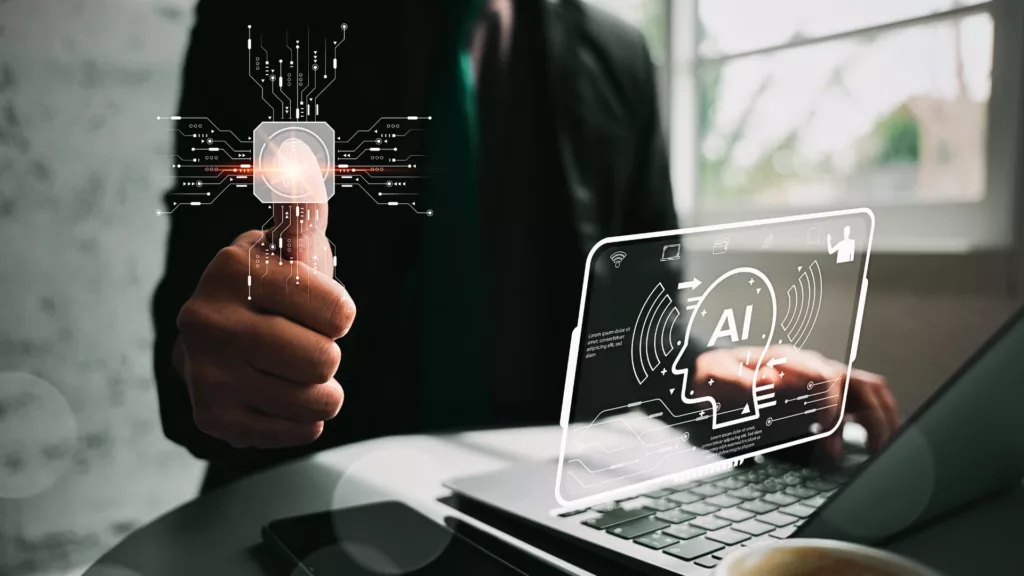 was ist eine NPU - biometrischer AI Sensor bestätigt den Zugriff der Person auf den Notebook