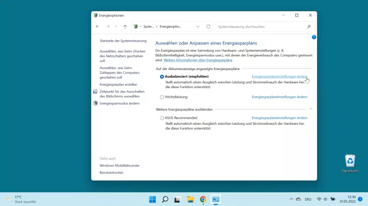 Windows-11-Energieoptionen-ansicht