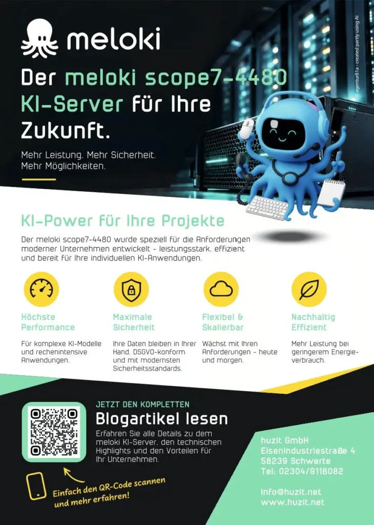 Flyer &uuml;ber meloki scope7-4480 erstellt von huzit GmbH